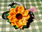 Ribbon Sunflower Keychain