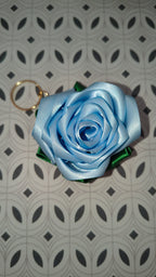 Ribbon Rose Keychain