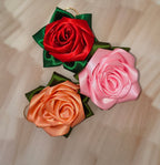 Ribbon Rose Keychain